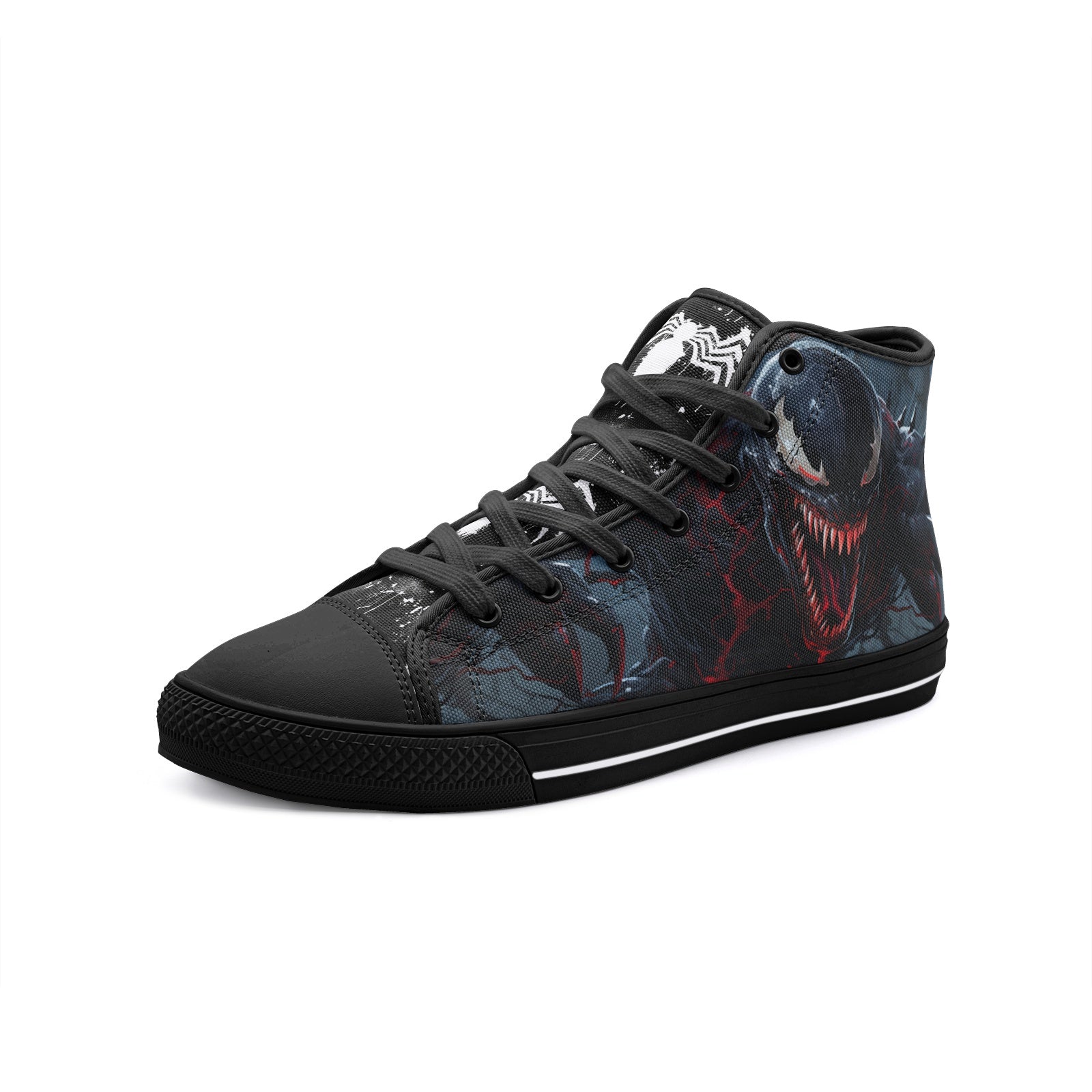 Venom (Unisex High Top Canvas Shoes)