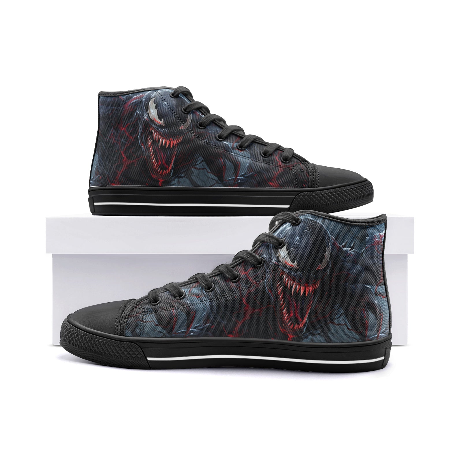 Venom (Unisex High Top Canvas Shoes)