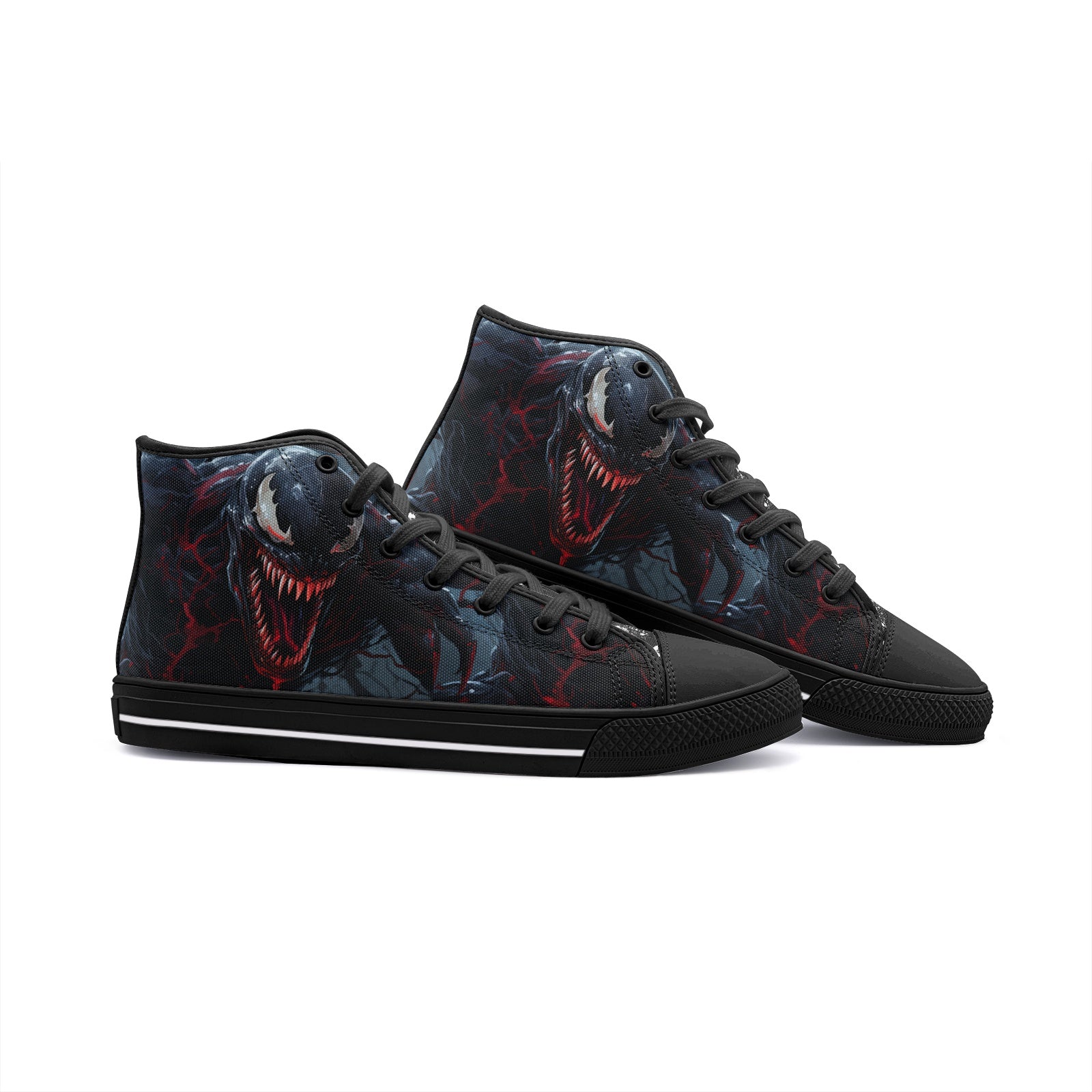 Venom (Unisex High Top Canvas Shoes)