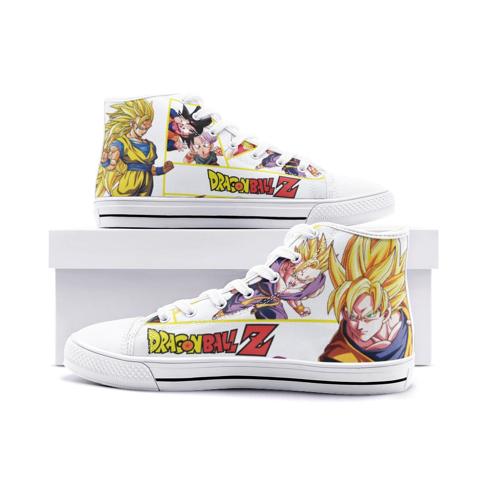 Dragon Ball Z (Unisex High Top Canvas Shoes)