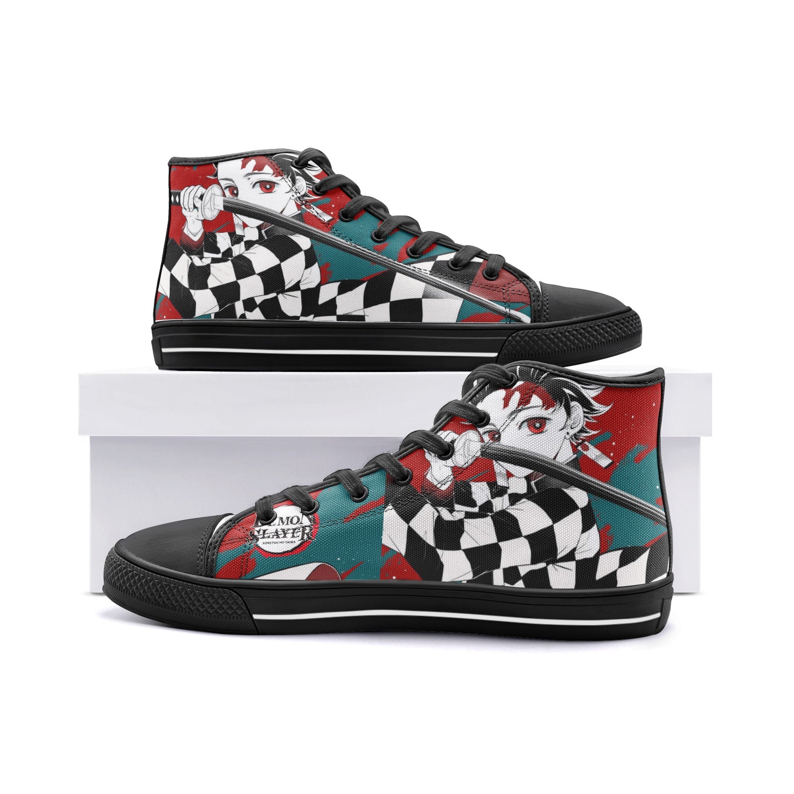 Demon Slayer (Unisex High Top Canvas Shoes)