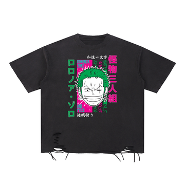Snow Washed Raw-Hem T-Shirt