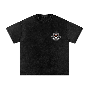 Snow Washed Oversized Cotton T-Shirt