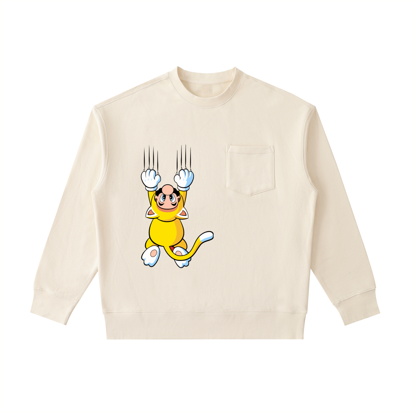 Heavyweight Patch Pocket Crewneck Sweatshirt