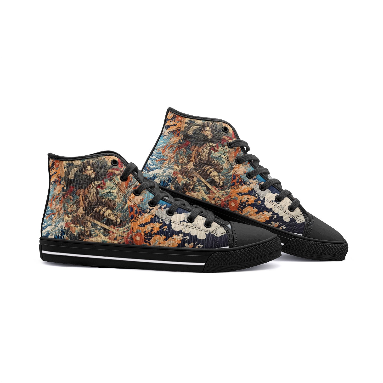 Attack on Titan-Levi (Unisex High Top Canvas Shoes)